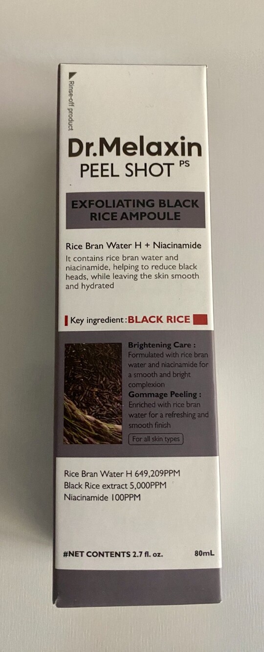 Dr. Melaxin Peel Shot Exfoliating Black Rice Ampoule